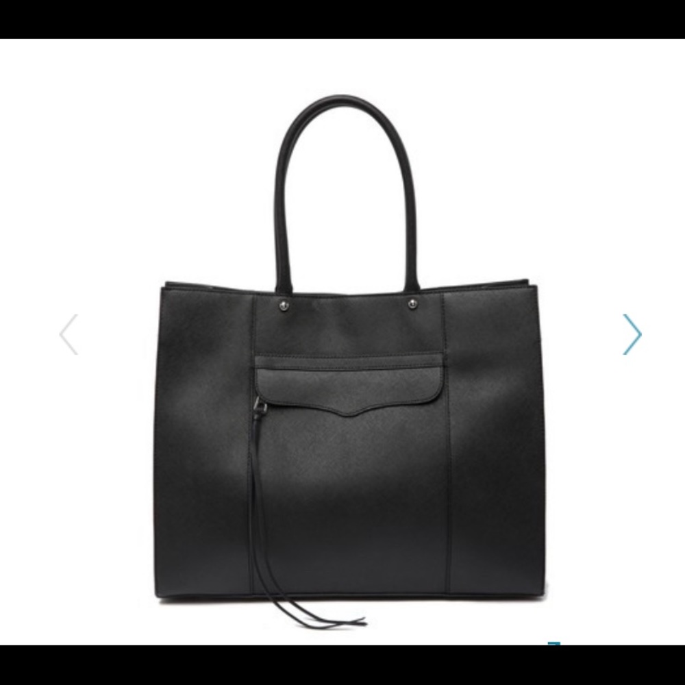 Rebecca Minkoff MAB black large leather tote